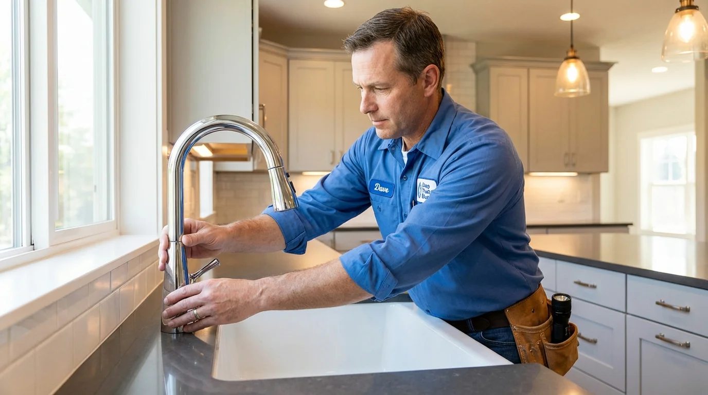 Kitchen faucet installation by Johns Plumbing LLC in Point Pleasant Beach