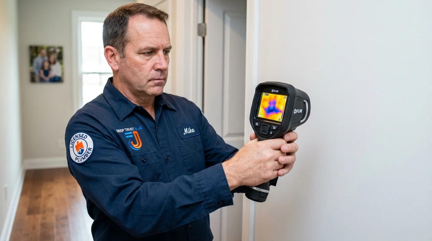 Thermal imaging leak detection by Johns Plumbing LLC in Point Pleasant Beach